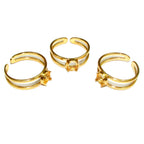 14K Yellow gold filled open blank ring with bezel cup 6 mm, base ring, Setting, bezel cup, ring gold filled, Jewelry making - 1 piece
