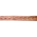 Natural Copper Bezel wire, Gallery wire, Gallery ribbon, Gallery pattern, Natural Copper, Jewelry making, Copper wire - 4 inch (10 cm)