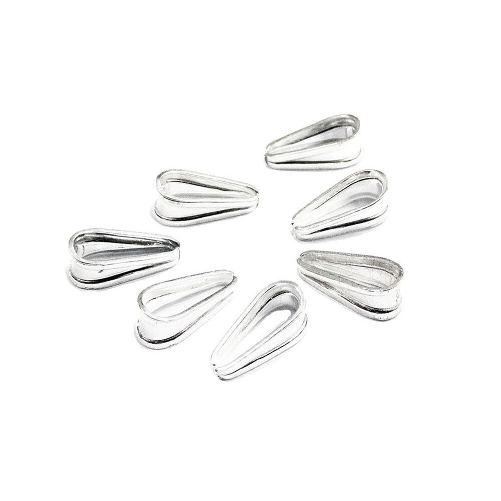 925 Sterling silver large 10.5.0x4.0 mm Solder-On Pendant Bails, Pendant Bail, Silver solder on Bail, Silver bail, Jewelry making - 1 piece