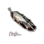 Druze agate brown pendant 925 sterling silver size 5.7x2.6 cm, handmade pendant, single copy, Druse Agate, Silver pendant, Brown, Gemstone