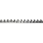 935 Argentium Silver Bezel wire, Gallery wire, Gallery ribbon, Gallery pattern, Setting silver, Wire, Jewelry making - 4 inch (10 cm)
