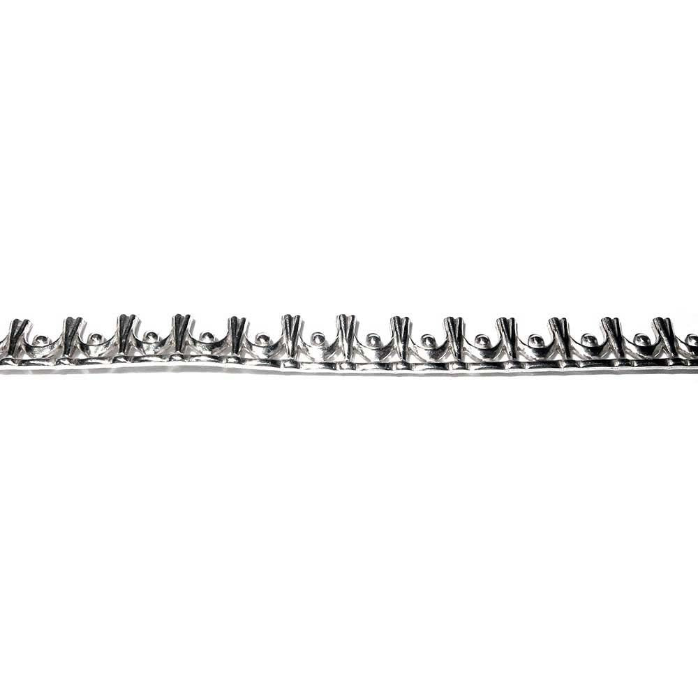 935 Argentium Silver Bezel wire, Gallery wire, Gallery ribbon, Gallery pattern, Setting silver, Wire, Jewelry making - 4 inch (10 cm)