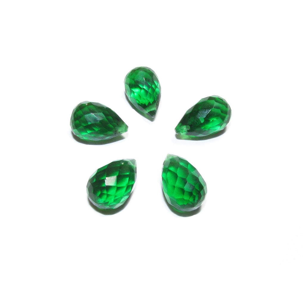 Natural Chrome diopside Teardrop faceted Beads size 9x6mm, Chrome diopside Gemstone, Jewelry making, Gemstone Teardrop beads - 1 piece