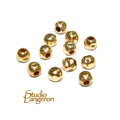 10 pcs 14K Yellow Gold filled Hammered Beads 3 mm, Beads, Hammered beads, Spacer Beads, Gold filled beads, Gold filled, Jewelry making