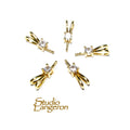 14K Yellow Gold Filled Crystal Pendant Bail (13.5x3.5mm) - 1 Piece