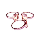 14K Rose gold filled blank ring with bezel cup 8x10 mm size 4 - 11, Base ring, Bezel cup, Setting, Jewelry making, Ring setting - 1 piece