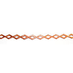 Natural Copper Bezel wire, Gallery wire, Gallery ribbon, Gallery pattern, Setting, Copper wire, Jewelry making  - 4 inch (10 cm)