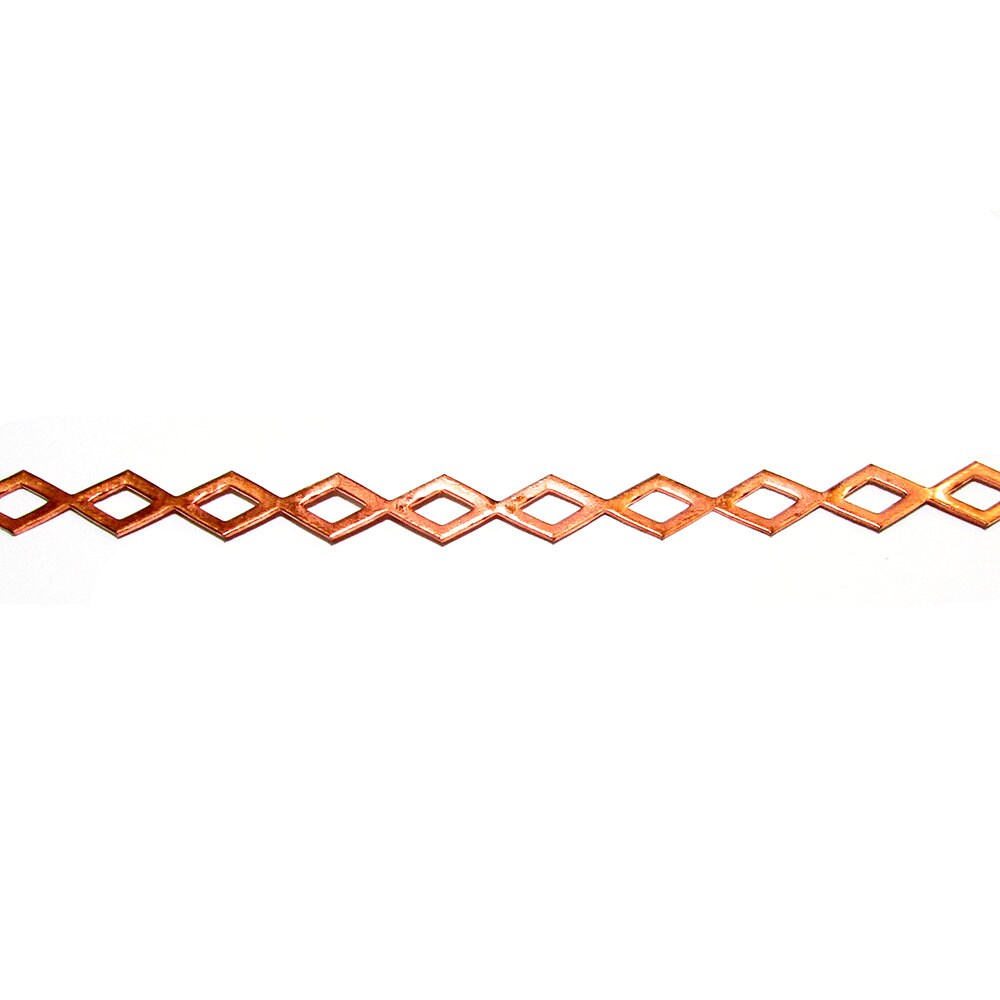 Natural Copper Bezel wire, Gallery wire, Gallery ribbon, Gallery pattern, Setting, Copper wire, Jewelry making  - 4 inch (10 cm)