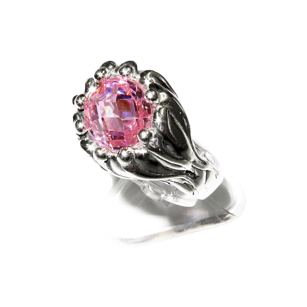 Statement Rose topaz ring 925 sterling silver size 6 1/2, Handmade ring, single copy, Rose topaz, silver ring, gemstone, Rose topaz ring