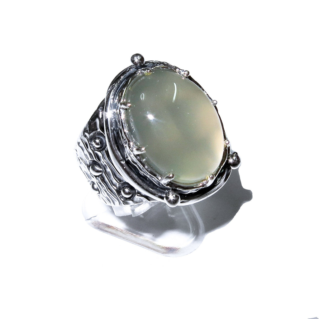 Statement moonstone ring 925 sterling silver size 7, Handmade ring, single copy, 925 sterling silver, Natural Gray moonstone, gemstone