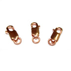 5 pcs 14K Rose Gold Filled Oval Lobster Clasp size 10 mm, Lobster clasps, Jewelry making, Rose gold filled, Gold filled clasp