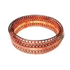 Natural Copper Bezel wire, Gallery wire, Gallery ribbon, Gallery pattern, Natural Copper, Copper wire, Jewelry making  - 4 inch (10 cm)