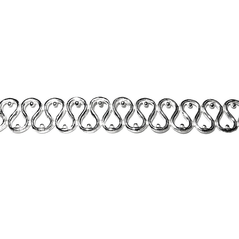 935 Argentium Silver Bezel wire, Gallery wire, Gallery ribbon, Gallery pattern, Argentium silver, Wire, Jewelry making - 4 inch (10 cm)
