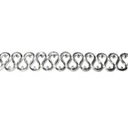 935 Argentium Silver Bezel wire, Gallery wire, Gallery ribbon, Gallery pattern, Argentium silver, Wire, Jewelry making - 4 inch (10 cm)