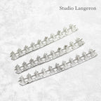 999 Fine silver Casted Bezel wire size 7.5x1.1 cm (2.9 inch), Gallery wire, Setting silver, Gallery pattern, Jewelry making - 1 piece