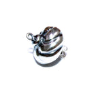 925 Sterling Silver Round Safety Clasp size 12 mm, Silver bead clasp, Jewelry making, 925 Sterling silver, Safety round clasp - 1 piece