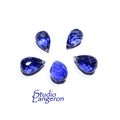 Natural Iolite Teardrop faceted Beads size 10x7 mm, Iolite Gemstone, Jewelry making, Natural Gemstone Teardrop beads - 1 piece