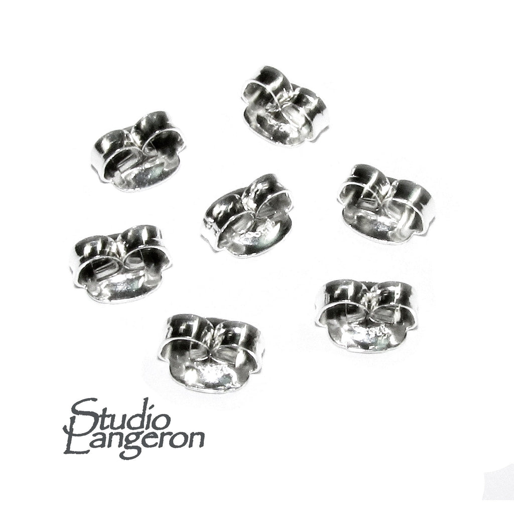 10 pcs (5 pair) 925 Sterling silver Friction Ear Nuts, Butterfly Earring Backs, Jewelry making, Earring Findings, Sterling silver backs
