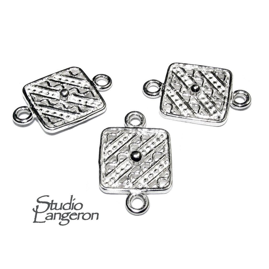 925 Sterling silver link connector size 1.6x1.0 cm, silver connector 8212, Connector for jewelry, Link Connector, Jewelry making - 1 piece