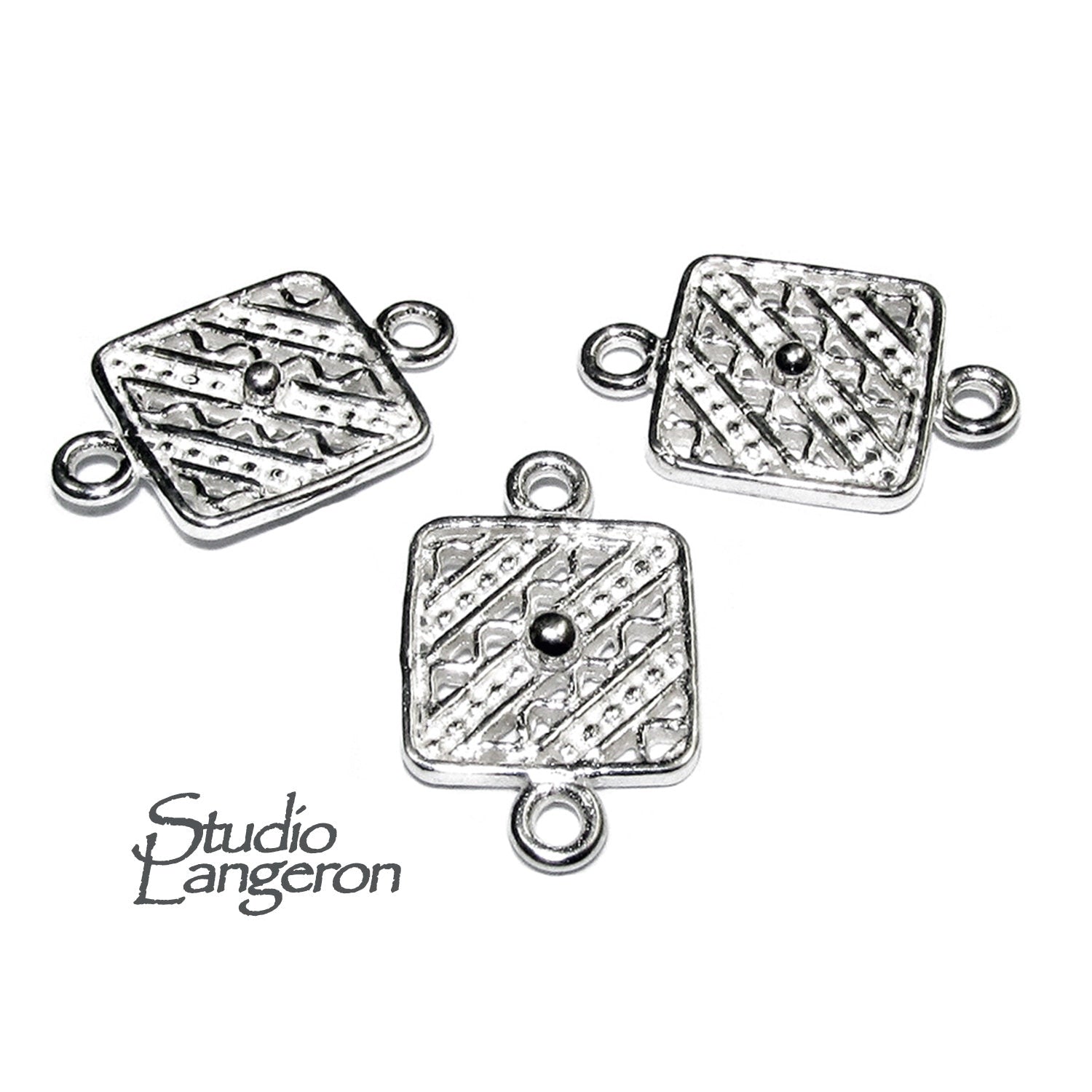 925 Sterling silver link connector size 1.6x1.0 cm, silver connector 8212, Connector for jewelry, Link Connector, Jewelry making - 1 piece