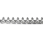 935 Argentium Silver Bezel wire, Gallery wire, Gallery ribbon, Gallery pattern, Argentium silver, Wire, Jewelry making - 4 inch (10 cm)