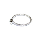 925 sterling silver blank ring with bezel cup 4 mm size 4, 5, 6, 7, 8, 9, 10, 11, bezel cup, base ring, Jewelry making, Setting - 1 piece