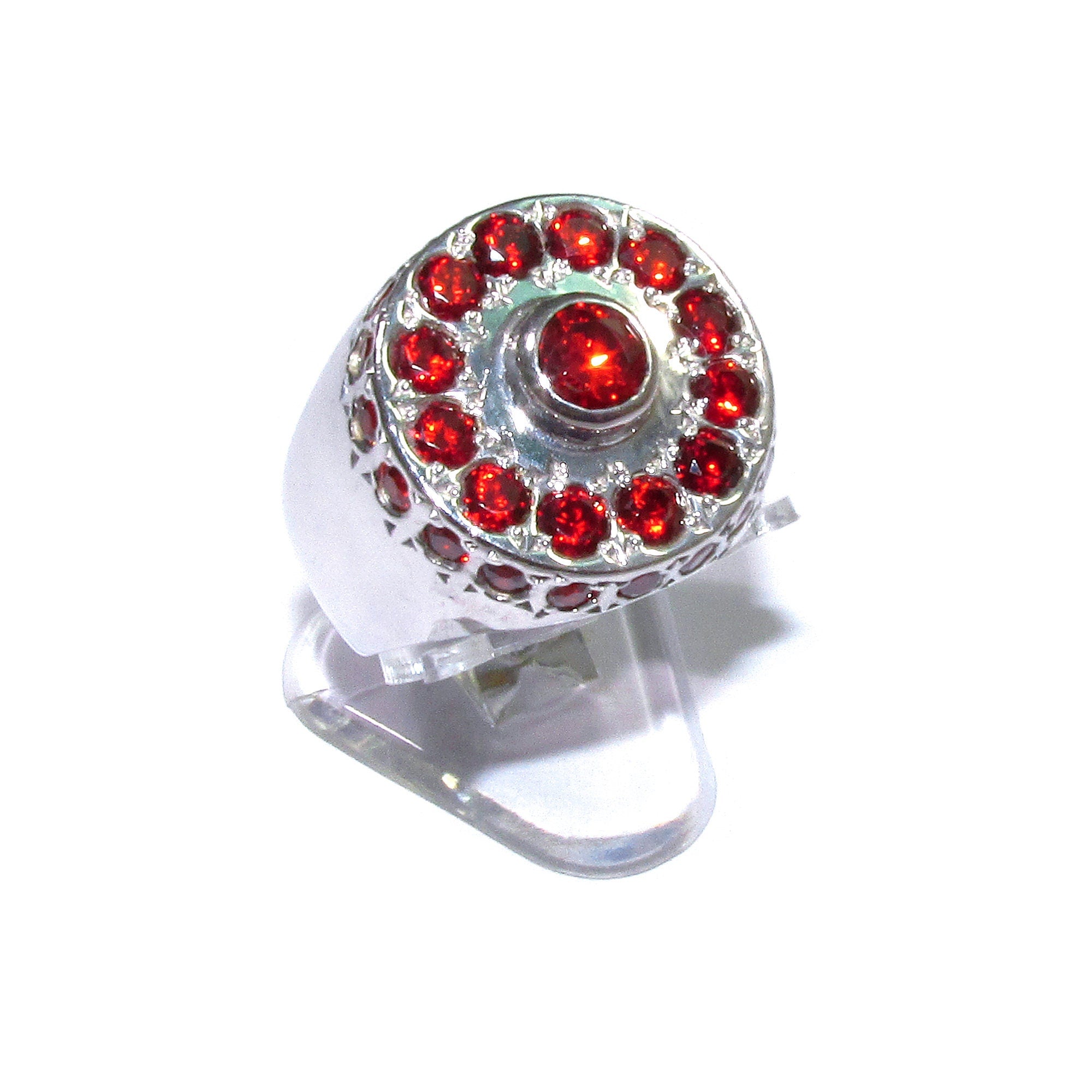 Statement Red topaz ring 925 sterling silver size 7, Handmade ring, single copy, 925 Silver ring, Red topaz, silver ring, gemstone, red ring