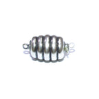 925 Sterling Silver Round Safety Clasp size 9.5x12.5 mm, Silver bead clasp, Jewelry making, 925 Sterling silver, Safety clasp - 1 piece