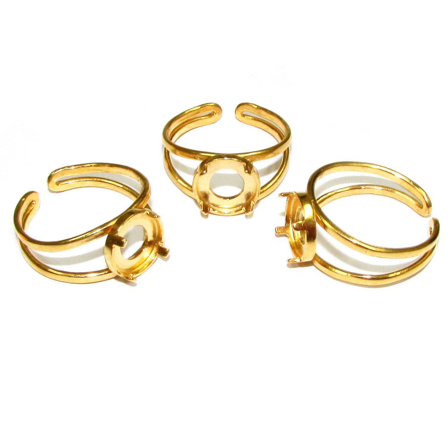 14K Yellow gold filled open blank ring with bezel cup 8 mm, base ring, Gold filled, bezel cup, ring gold filled, setting, ring - 1 piece