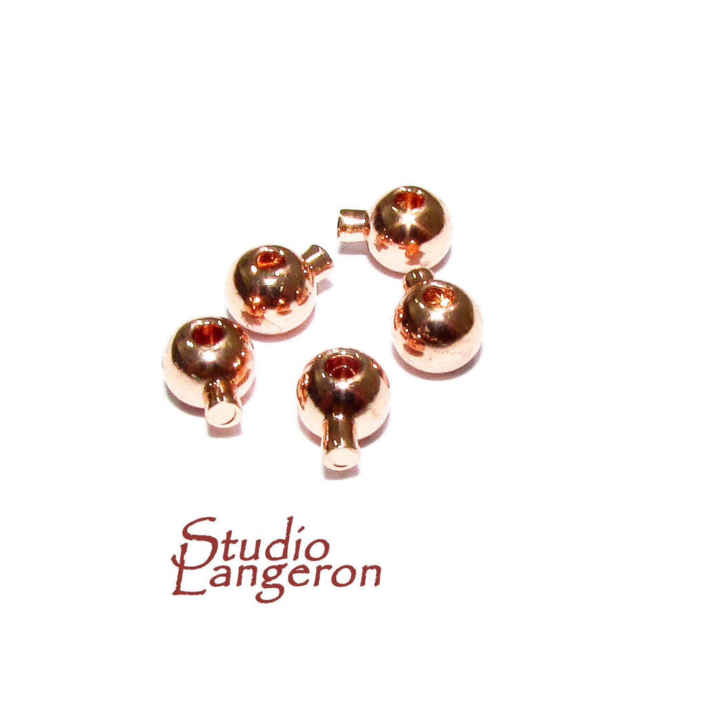 14K Rose Gold filled Crimp Bead one-touch size 3.3 mm, Rose Gold filled crimp beads, Jewelry making, Rose Gold filled beads - 1 piece