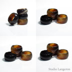 Natural agate band Ring, size 5.5, 6.0, 6.5, Agate stone ring, Band Rings, Natural Gemstone, Unisex rings, Solid gemstone