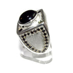 Black onyx ring 925 sterling silver size 10, Handmade ring, single copy, 925 sterling silver, Black onyx, silver ring, gemstone - 1 piece