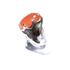 Statement Chalcedony ring 925 sterling silver size 7 1/2, Handmade ring, single copy, 925 sterling silver, Natural Chalcedony, gemstone