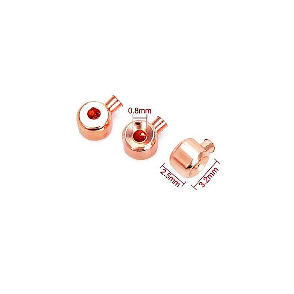 14K Rose Gold filled Crimp Bead one-touch size 3.2x2.5mm, One-touch crimp beads, Jewelry making, Gold filled, Gold filled beads - 1 piece