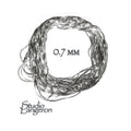 925 Sterling Silver beading magic chain thickness 0.7 mm, beading shiny chain, 925 silver chain, Jewelry making, Silver chain - 1 Ft (30 cm)