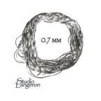925 Sterling Silver beading magic chain thickness 0.7 mm, beading shiny chain, 925 silver chain, Jewelry making, Silver chain - 1 Ft (30 cm)