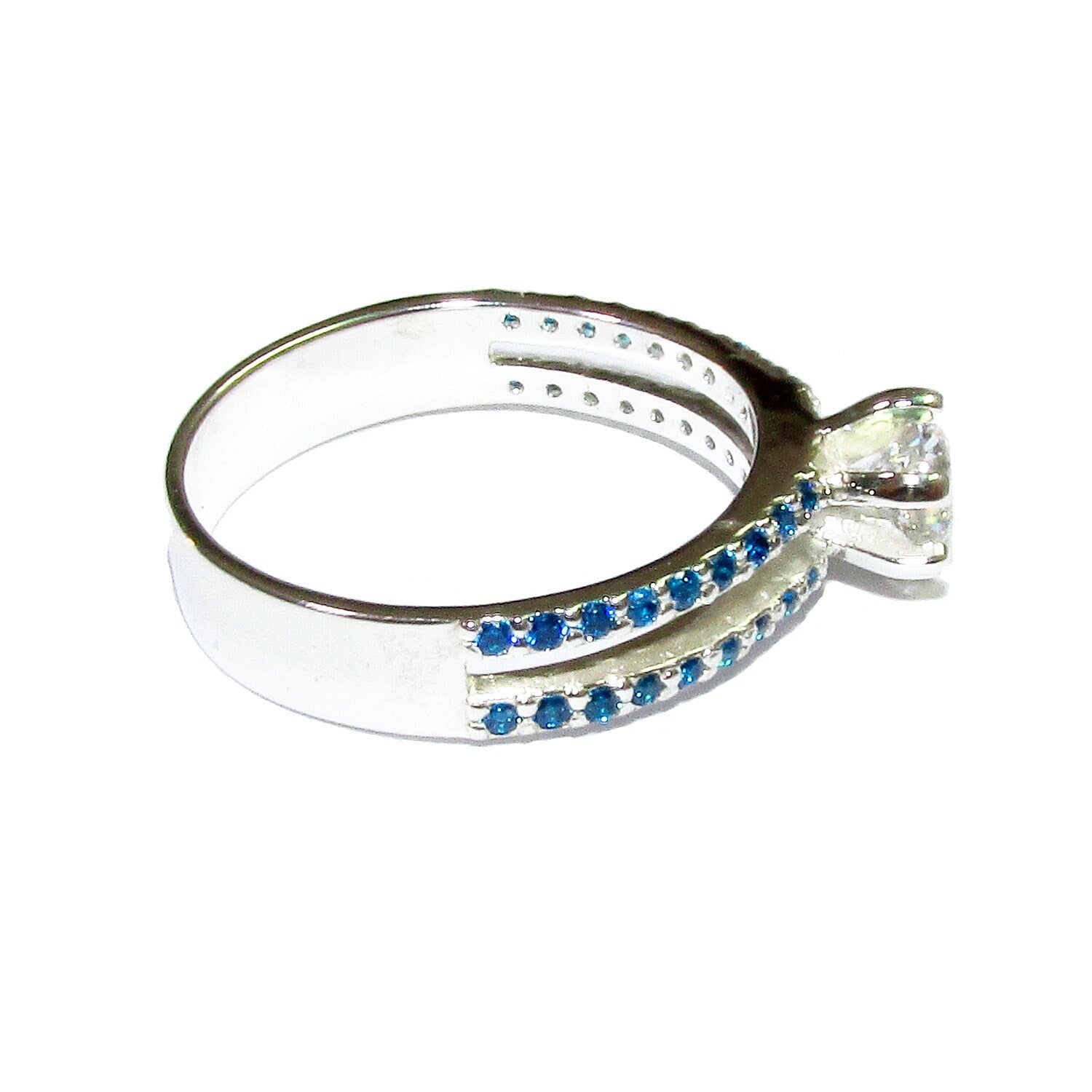 White topaz ring 925 sterling silver size 8, Handmade ring, single copy, sterling silver, White topaz, silver ring, gemstone, Gift ring
