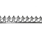 935 Argentium Silver Bezel wire, Gallery wire, Gallery ribbon, Gallery pattern, Argentium silver, Jewelry making, Setting - 4 inch (10 cm)