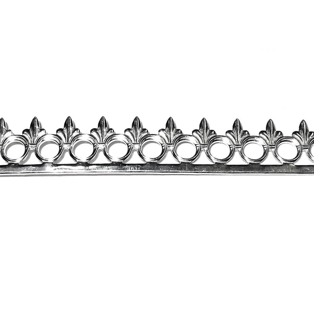 935 Argentium Silver Bezel wire, Gallery wire, Gallery ribbon, Gallery pattern, Argentium silver, Jewelry making, Setting - 4 inch (10 cm)