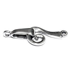 925 Sterling Silver Large Hook Eye Clasps, Silver clasp, Jewelry making, Hook eye clasp, Clasps, Sterling silver, 925 Silver clasp - 1 piece