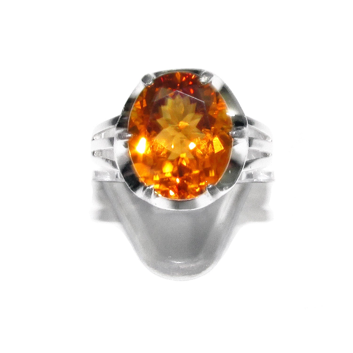 Citrine ring 925 sterling silver size 9, Handmade ring, single copy, 925 sterling silver, Natural Citrine, silver ring, gemstone Citrine