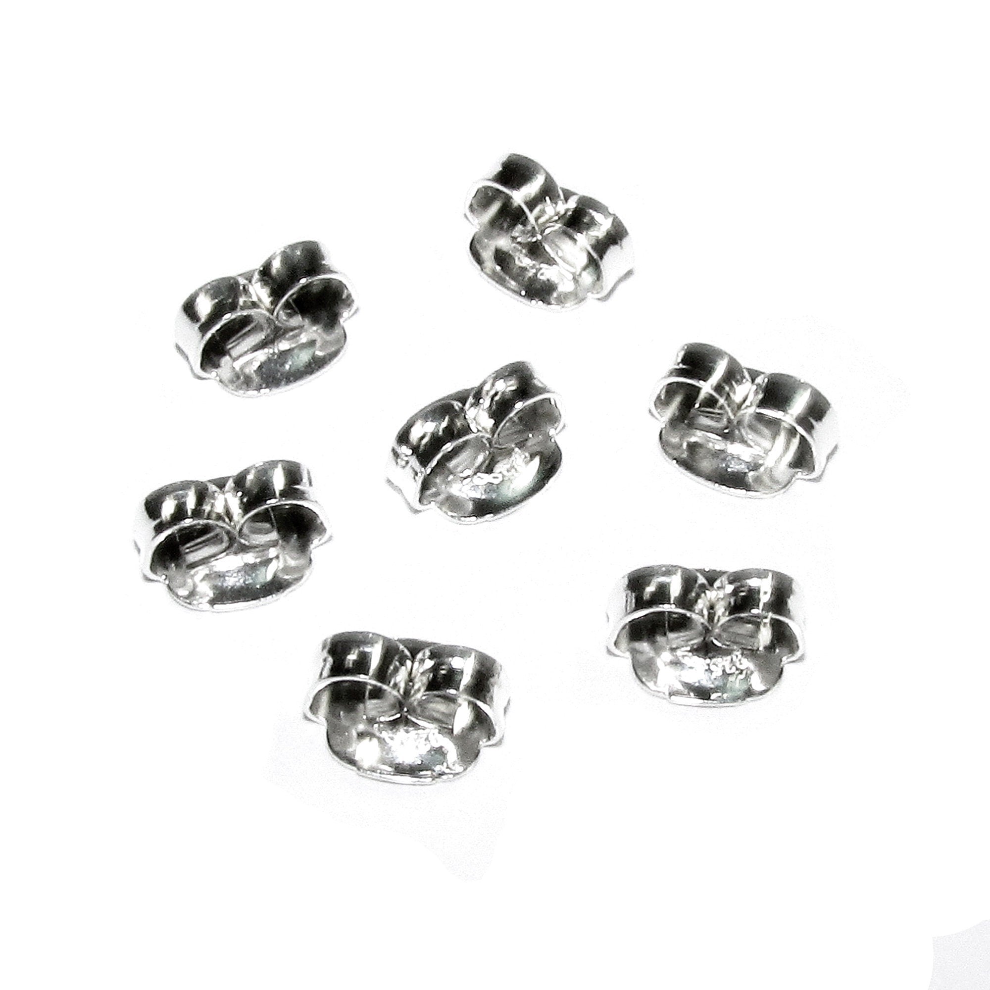 10 pcs (5 pair) 925 Sterling silver Friction Ear Nuts, Butterfly Earring Backs, Jewelry making, Earring Findings, Sterling silver backs