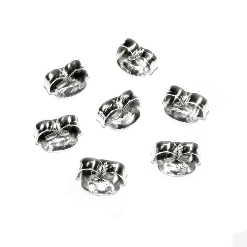 10 pcs (5 pair) 925 Sterling silver Friction Ear Nuts, Butterfly Earring Backs, Jewelry making, Earring Findings, Sterling silver backs