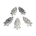 6 pcs/pkg Filigree Connector Antique Silver Tone, Silver tone, Charms, Connector, Nickel Free, Zinc Alloy Metal, Filigree link, Findings