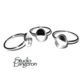 925 Sterling silver blank ring with bezel cup 8x10 mm size 4, 5, 6, 7, 8, 9, 10, 11, Jewelry making, bezel cup, base ring, Setting - 1 piece