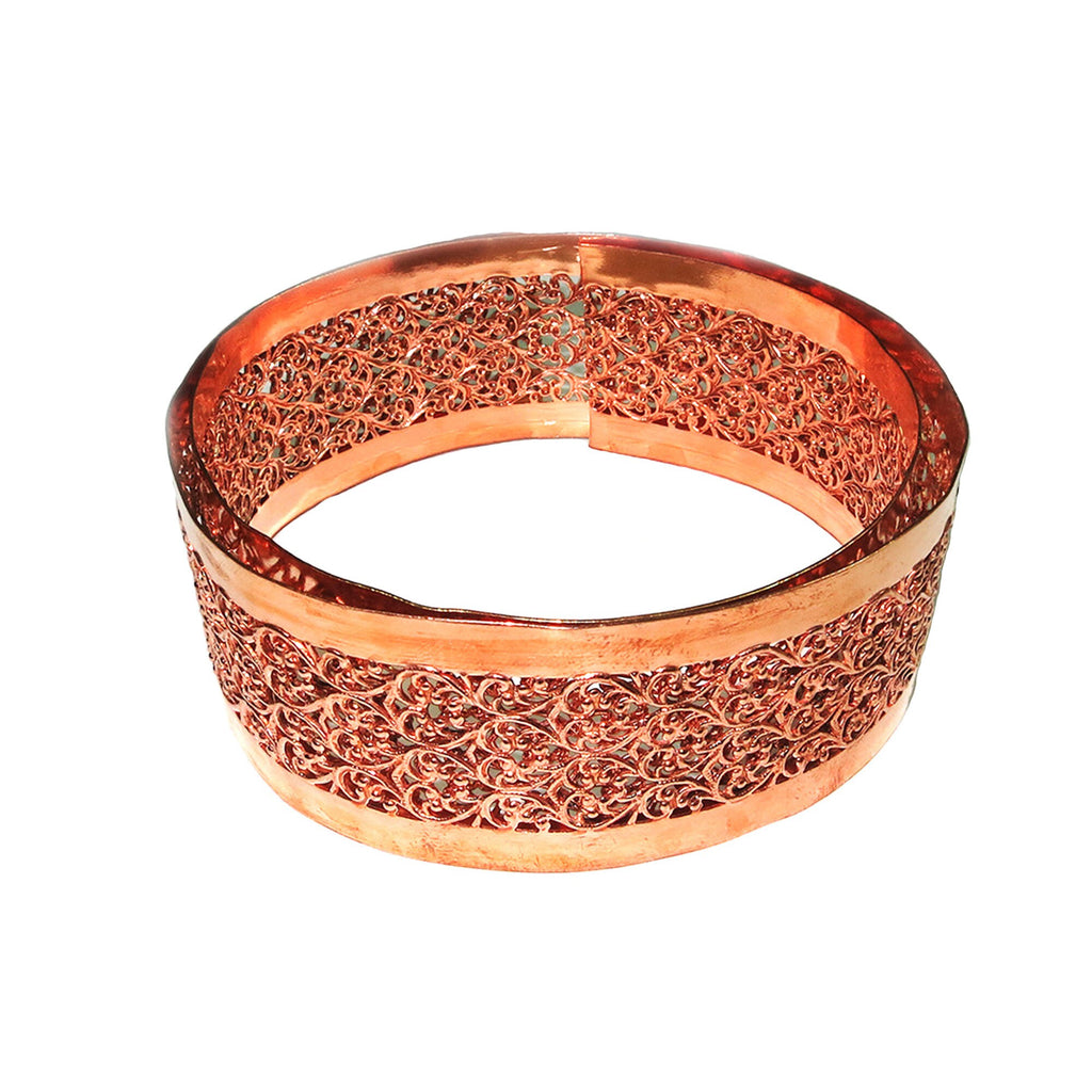 Natural Copper Bezel wire, Gallery wire, Gallery ribbon, Gallery pattern, Copper, Jewelry making, Setting, Copper wire  - 4 inch (10 cm)