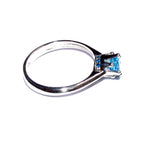 Blue topaz ring 925 sterling silver size 9, Handmade ring, single copy, sterling silver, Blue topaz ring, silver ring, gemstone, blue ring