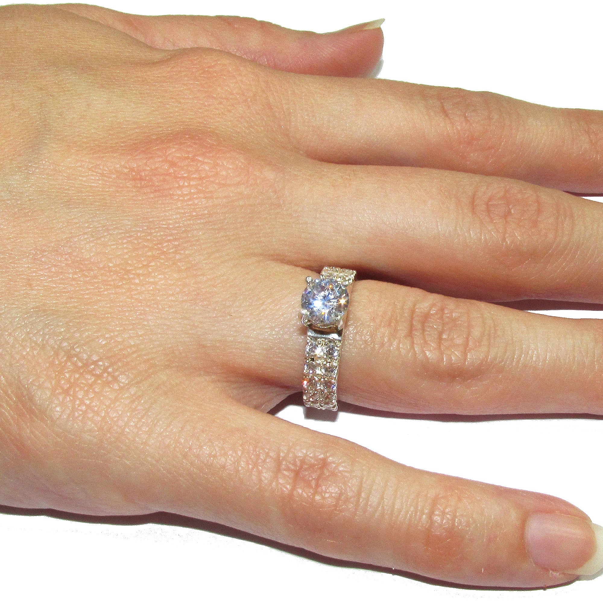 Statement White topaz ring 925 sterling silver size 5 1/2, Handmade ring, single copy, Sterling silver, Natural White topaz, White gemstone