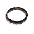 Natural Stone Tiger Eye Square Beads Bracelets, Faceted Rectangle Strand Bangle For Men, Women, Gemstone, Jewelry Gifts, Tiger Eye