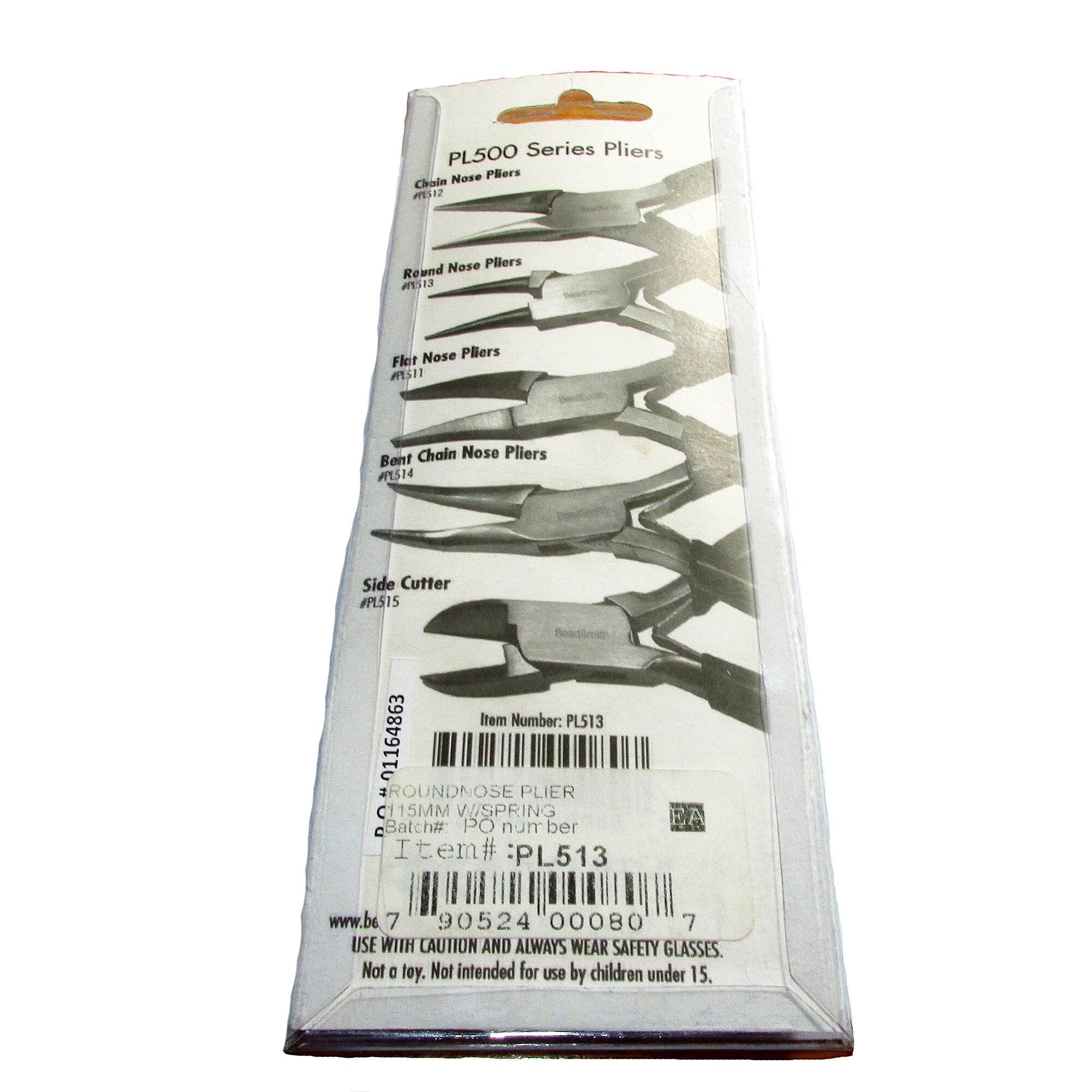 Round nose pliers Professionally Prepared for Jewelry Making PL513, BeadSmith, Length 115 mm (4.5 inch), Jewelry making  - 1 piece